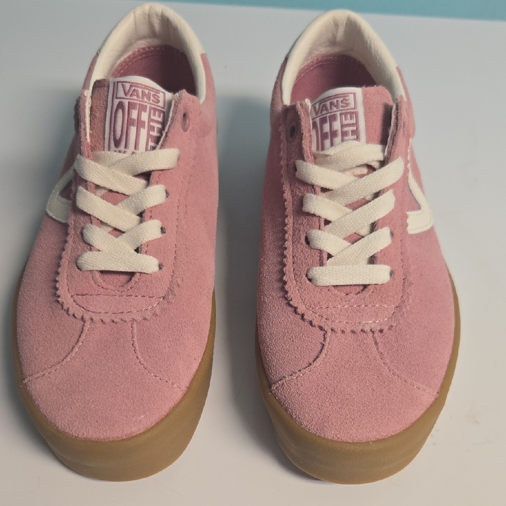 Vans Pink and White Athletic Shoes